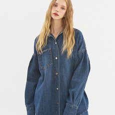 uNKNOWN PLANET 女士寬鬆牛仔襯衫