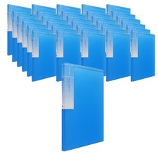 希望文件 Natural 透明文件夾 A4 30頁, 藍色, 80個