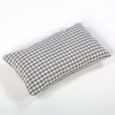 hwamo baby 經典格紋棉枕頭, 灰色的
