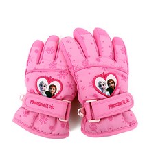 冰雪奇緣愛心標誌O型防寒手套 50023