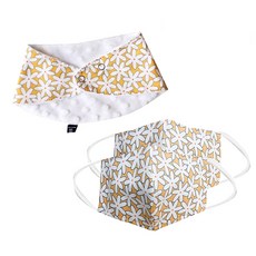 오즈맘 오가닉 마스크 2p + 극세사 바나나빕