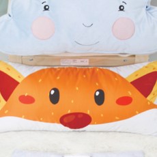 wisemama 超細纖維印花枕頭, 高（狐狸）