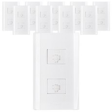 dosel 模塊化 8P 2 孔插座 SD03, 10個