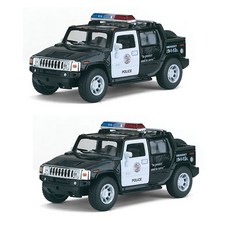 Bunnyland 悍馬 H2 SUT 警車塑膠模型 隨機出貨, 2個