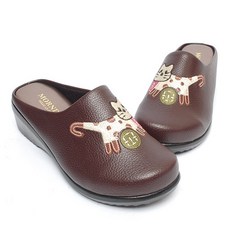 WALK SENSE 女款貓咪圖案前包式拖鞋