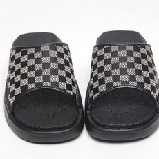 WALK SENSE 男款棋盤格拖鞋, 米色, 245