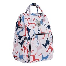 insular 茵秀麗 印花大容量多功能後背包, 混色