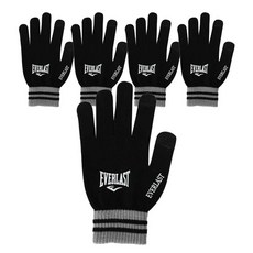 EVERLAST 智慧觸控針織手套, 黑灰色