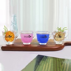 愛你鼠 把手燒酒杯 4件組, 1套, 單一顏色