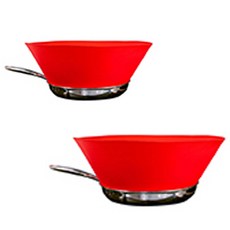 FRYWALL 煎鍋隔油紅22cm+28cm, 1套
