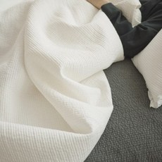 60支水洗棉薄墊被, 棉白