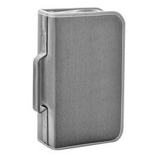 JS Mall 簡約便攜式 CD DVD 媒體收納盒, 灰色, 1個