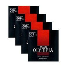 OLYMPIA 6 根電吉他弦 x 4p, EGS-850, 混色