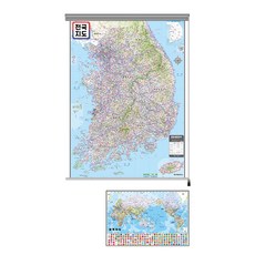 Map.Come 國家地圖卷屏 110 x 150 厘米 + 世界地圖, 1套