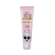 VILLAGE 11 FACTORY 粉色鎮靜提亮防曬霜 SPF50+ PA++++, 1個, 50ml