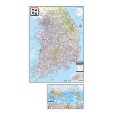 Map.Come 國家地圖雙面塗層 110 x 150 厘米 + 世界地圖, 1套