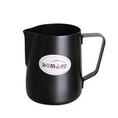 HOMART 테프론코팅 밀크 스팀피쳐 600ml, 블랙, 1개