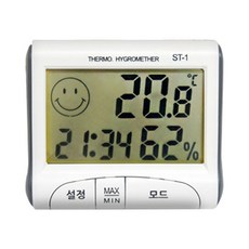 數字溫濕度計 白色 ST-1, 1個