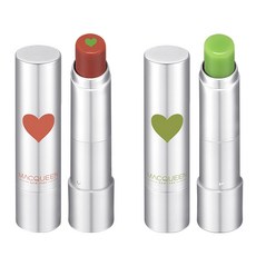 MACQUEEN 愛心唇膏 4g*2入, 5 Marsala+6 Green Rose, 1組