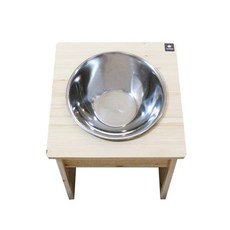 Beachnoa紅色松樹大型犬餐桌 1格+密封圈+碗, 1套, 混合顏色