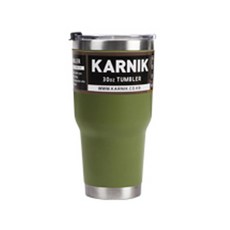 카르닉 이중진공 스테인리스 보온보냉 텀블러, 카키, 900ml, 1개