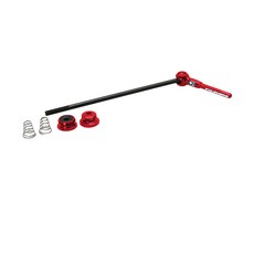 포리어스 티타늄 큐알레버 안장부품 QR-DX001, 레드, 1개