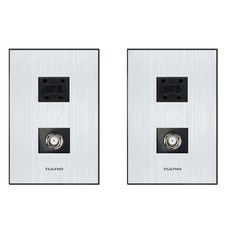 奈米電器藝術2黑色電話+CATV 2房, 2個