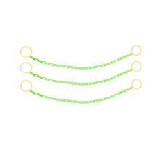 東光安全 6mm 螢光色交通錐鏈條掛架 2公尺 x 3入 + 掛勾 2入, 3個