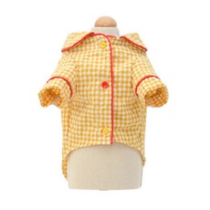 Takpet Check 寵物睡衣, 黃色的