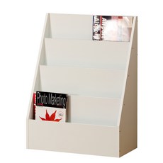 4단 잡지꽂이, 화이트