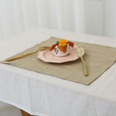 Reblife 簡約純粹亞麻廚房巾 S, 沙棕色, 1個