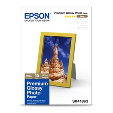 EPSON 愛普生 高級光澤相紙 S041863 30 張, 4X6