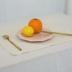 Reve Life 簡約純亞麻廚房巾 S, 燕麥米色, 1個