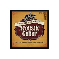 ghs STRINGS S425 012-054 Americana Cryogenic Phosphor Bronze Light 民謠吉他弦, 單一商品, 單一顏色, 1個