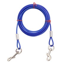 중대형견 롱와이어 리드줄, 블루, 1개