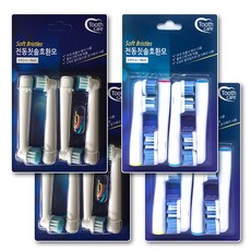 電動牙刷替換刷頭 8入+加倍清潔刷頭 8入, SB-17（一般用途）、SB-417（雙重清潔）, 1組