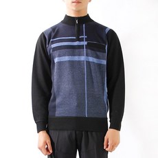 男款機能性戶外日常時尚拉鍊高爾夫針織衫A