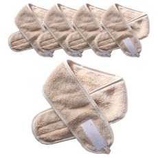 A'hope 固定頭髮魔鬼氈洗臉髮帶, 咖啡色, 5個