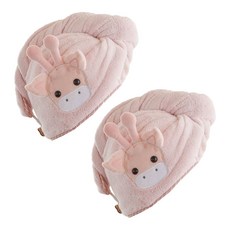 A-hope 解放雙手乾髮帽 IT01, 粉紅色, 2個