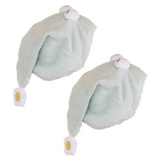 에이홉 두손이 자유로운 머리말리기 수건 IT03, 그린, 2개