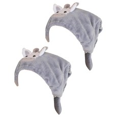 에이홉 두손이 자유로운 머리말리기 수건 IT02, 그레이, 2개