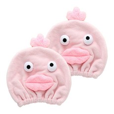 에이홉 밴딩 머리말리기 수건, 오리, 2개