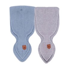 JOY MULTI 男孩童針織圍巾 2入