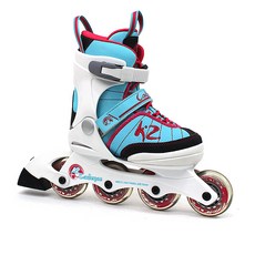 K2 SKATE 孩童直排輪滑鞋, 藍色 + 粉色