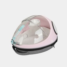 언더독 반려동물 우주선 에그포켓 이동가방 백팩, 연핑크, 1개