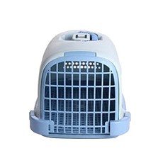 언더독 반려동물 파스텔 배변판 켄넬 이동가방, 블루, 1개