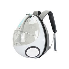 언더독 반려동물 우주선 에그포켓 이동가방 백팩, 화이트, 1개