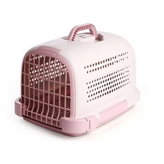 언더독 반려동물 파스텔 배변판 켄넬 이동가방, 핑크, 1개