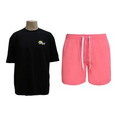 VENDIS 男款上衣 M227+素色沙灘褲 A526