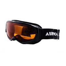 AIRWALK AW-613S 滑雪板滑雪護目鏡眼鏡瓶, 亮黑+橙